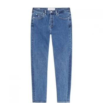 Image of Calvin Klein Jeans High Rise Skinny Jeans - ZZ011 MID Blue