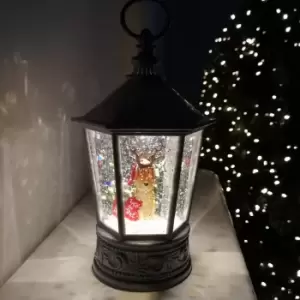 Image of 26cm Dual Power LED Indoor Christmas Water Lantern Decoration
