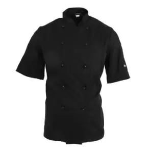 Image of Dennys AFD Adults Unisex Thermocool Chefs Jacket (Pack of 2) (M) (Black)