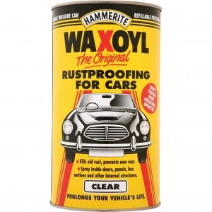 Image of Hammerite Waxoyl Rust Remover and Protector Pressure Can Clear 2.5l