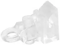 Image of Pack of 100 Clear Roman Blind Clip On Cord Toggle