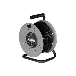 Image of SMJ Electrical 50m 4 Socket Heavy Duty Extension Cable Reel UK Plug