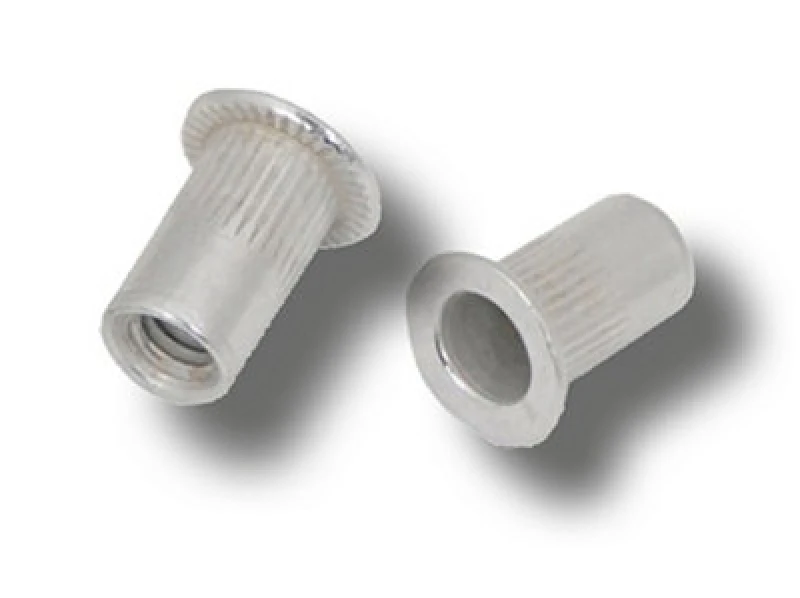 Image of Jrp Riveting Products M5 X 20.0 Aluminium Flat Head Rivet Nuts - Box Of 500