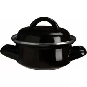 Image of Porter Black Enamel Mini Casserole Dish - Premier Housewares