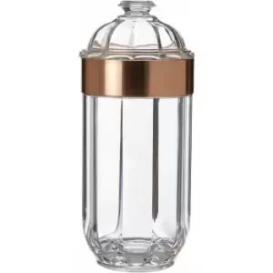 Image of Premier Housewares Large Rose Gold Acrylic Canister