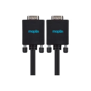 Image of Maplin Premium VGA D-Sub Male to VGA D-Sub Male Monitor Cable