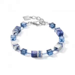 Image of GeoCUBE Sodalite & Haematite Blue Bracelet 4017/30-0700