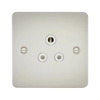 Image of Flat Plate 5A unswitched socket - pearl with white insert - Knightsbridge