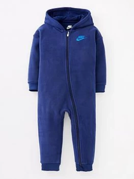 Image of Boys, Nike Arctic Fleece Gifting Coverall - Blue Size 18 Months