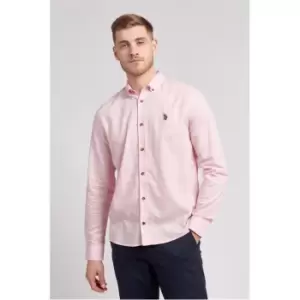 Image of US Polo Assn Linen Shirt - Pink
