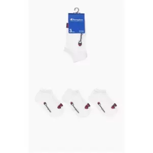 Image of Champion Champion 3 Pack of Trainer Socks Mens - White