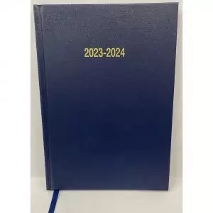 Image of ValueX Academic A4 Week To View Diary 20232024 Blue A43E Blue 17963SY