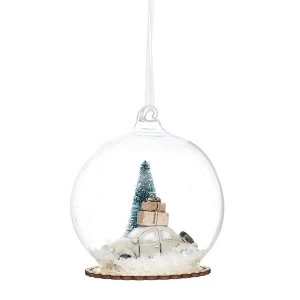 Image of Sass & Belle Snowy White Car Dome Bauble