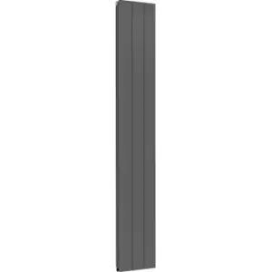 Image of Towelrads Ascot Single Anthracite Aluminium Vertical Designer Radiator - 180 X 40Cm