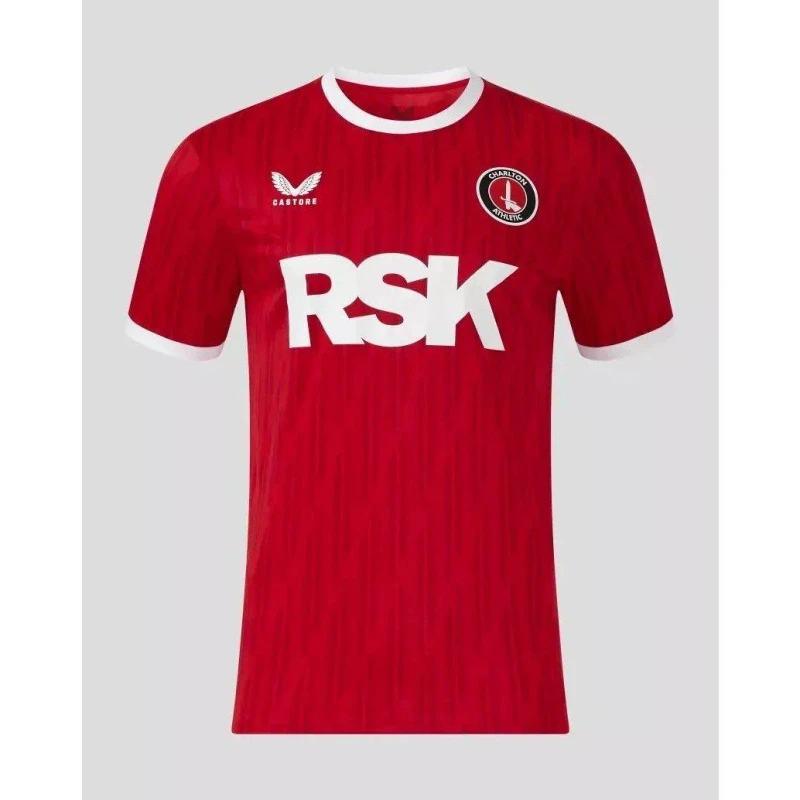 Image of Castore Charlton Athletic Home Shirt 2024 2025 Juniors - Red Red 9 - 10 Years