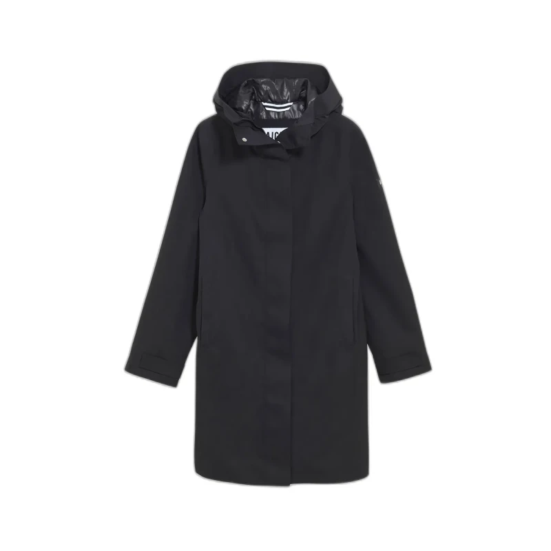 Image of Aigle Womens long hooded raincoat Aigle MTD Noir Female M