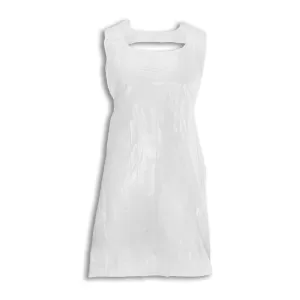 Image of BBrand Apron Polythene White Pack of 1000
