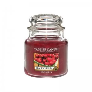 Image of Yankee Candle Black Cherry Scented Candle 411g
