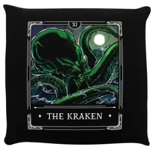 Image of Deadly Tarot Legends The Kraken Cushion (One Size) (Black/Green/White)