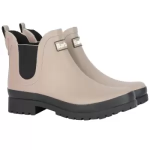Image of Barbour Womens Mallow Short Wellington Boots Light Trench/Black UK 4