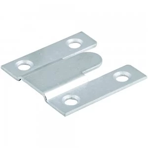 Image of Select Hardware Flush Mounts Bright Zinc Plated 35X35mm 2 Pairs