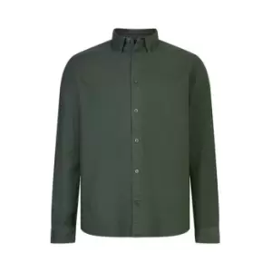 Image of AllSaints AllSaints Hermosa Long Sleeve Shirt Mens - Green