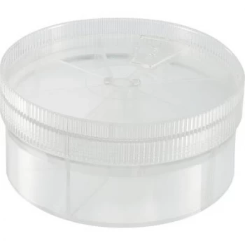 Image of TRU COMPONENTS Assortment tin (Ø x H) 92mm x 43.5mm No. of compartments: 7 variable compartments