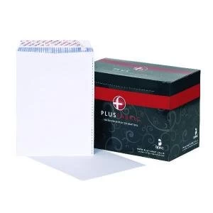 Image of Plus Fabric C4 Envelope Pocket Peel and Seal 120gsm White Pack of 125