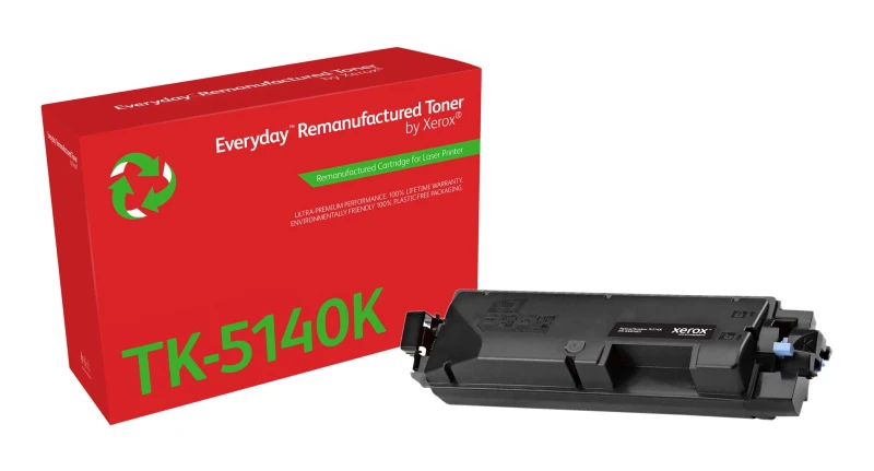 Image of Xerox Everyday Black Remanufactured Toner by Xerox compatible with Kyocera TK-5140K, Standard capacity 006R04801