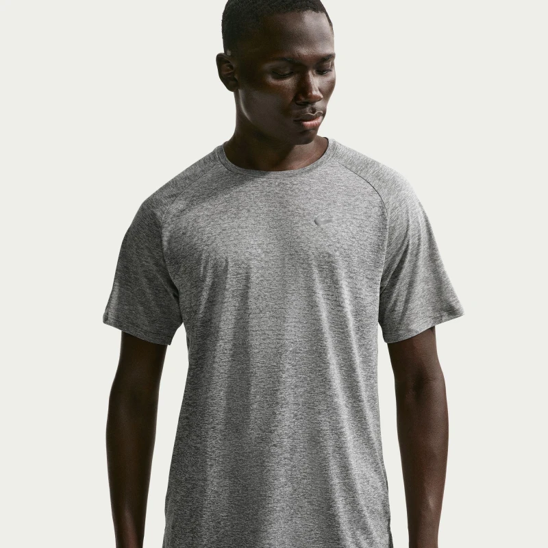 Image of Nike Mens Nike Stride Short Sleeve Performance T-Shirt Smoke Grey male S