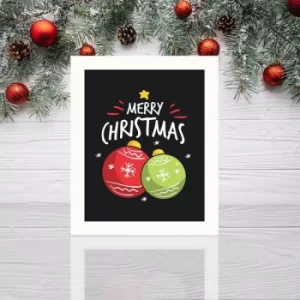 Image of BCTNOEL-010 Multicolor Decorative Framed MDF Painting