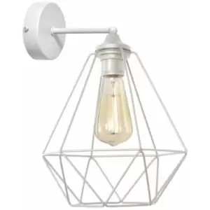 Image of Helam Karo Wall Lamp White 25cm