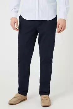 Image of Slim Fit Navy Chino Trousers