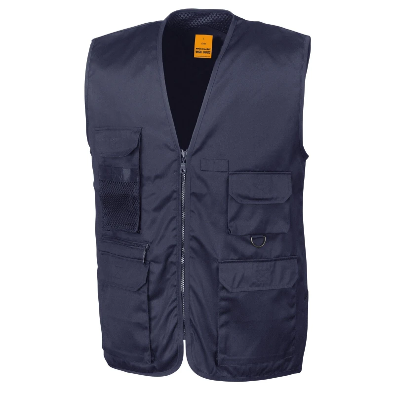 Image of Result Result Men Safari Waistcoat in Navy Size: Small Navy S Male 5063470673346