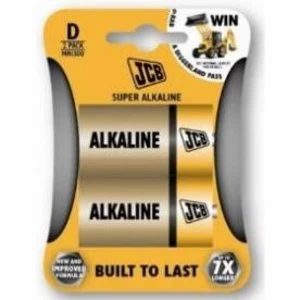 Image of JCB D Super Alkaline Batteries 2 Pack x 36
