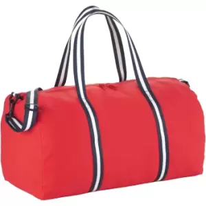 Image of Bullet Cotton Weekender Duffel (55 x 27.4 x 38cm) (Red)