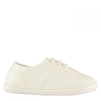 Image of Slazenger Infants Canvas Pumps - White