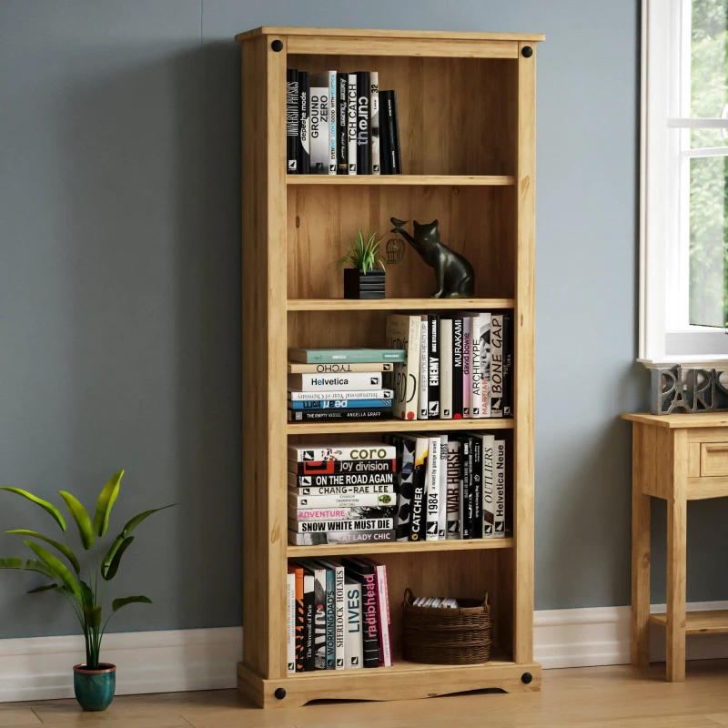 Image of Lassic Vida Designs Corona Large Bookcase Pine unisex Large