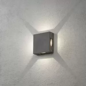 Image of Konstsmide Cremona Outdoor Modern Wall Lamp, Dark Grey, 4x 3W High Power LED, IP54