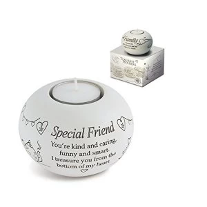Image of Said with Sentiment Tea Light Holders Special Friend