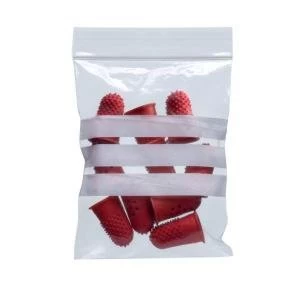 Image of Grip Seal Polythene Bags Resealable Plain 40 Micron 125x190mm PG9 Pack