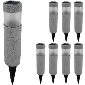 Image of Solar Light 8Pcs Stone Design