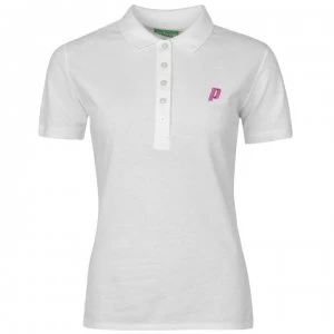 Image of Prince Short Sleeve Polo Shirt Ladies - White