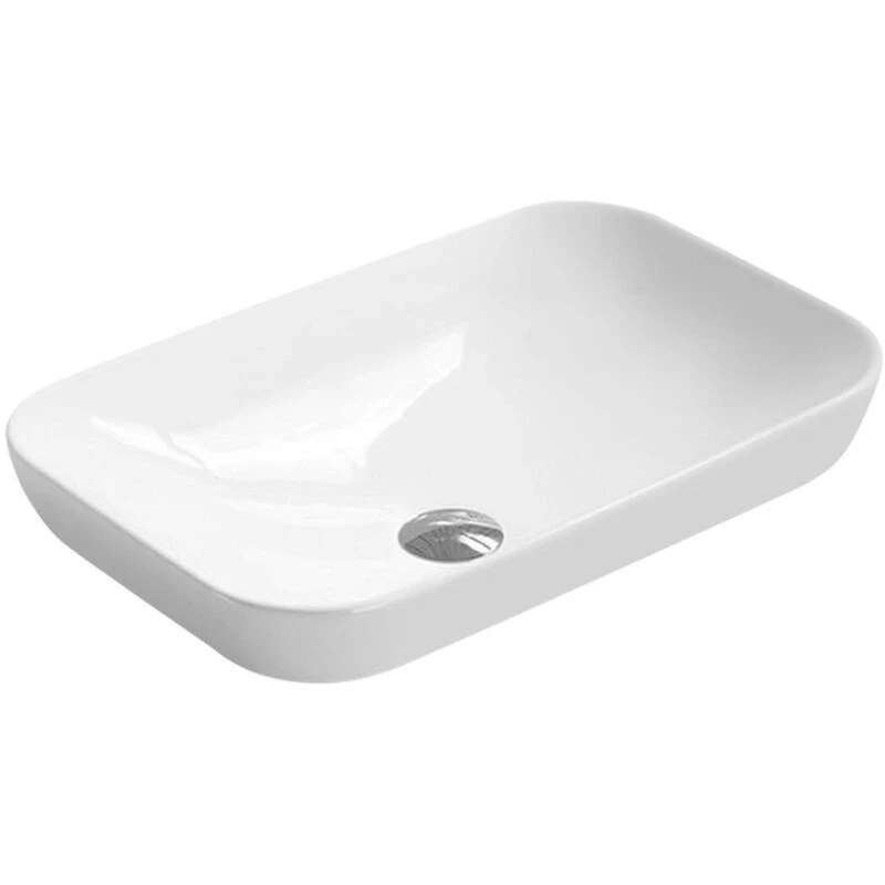 Image of nuie Rectangular Basin W520xD340xH152, White NBV181