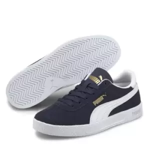 Image of Puma Club Canvas Trainers Juniors - Blue