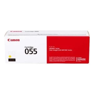 Image of Canon 055 Yellow Laser Toner Ink Cartridge