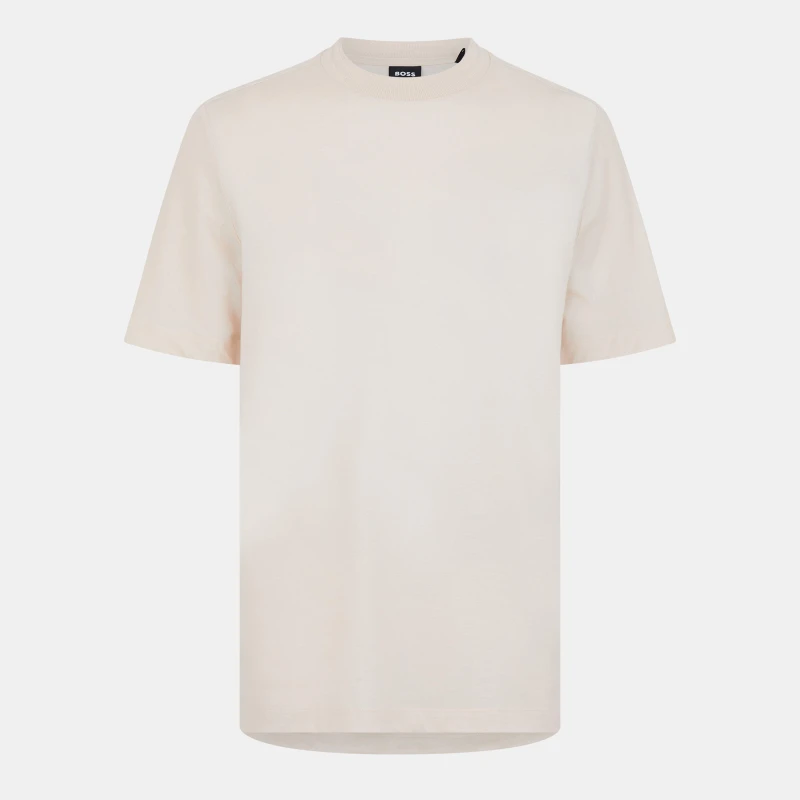 Image of Boss Mens Thompson Four-Way Stretch T-Shirt Open White male XL