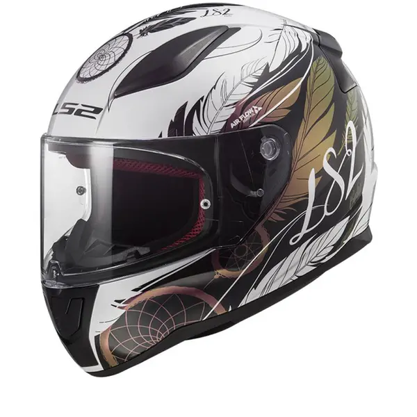 Image of LS2 FF353 Rapid II Boho White Black Pink 06 Full Face Helmet Size S