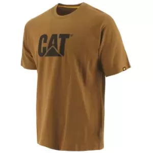 Image of Caterpillar Trademark Logo T-Shirt Bronze - Large
