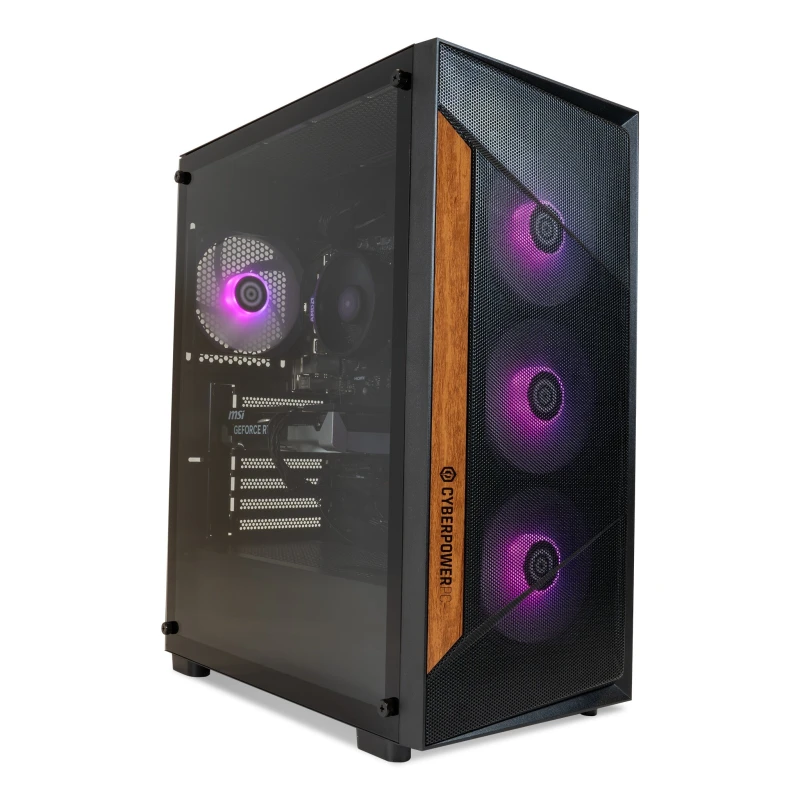 Image of CyberpowerPC CyberPowerPC VV2442 PC Intel Core Ultra 5 225F 16GB DDR5-SDRAM 1TB SSD NVIDIA GeForce RTX 5060 Windows 11 Home Midi Tower Black VV2442